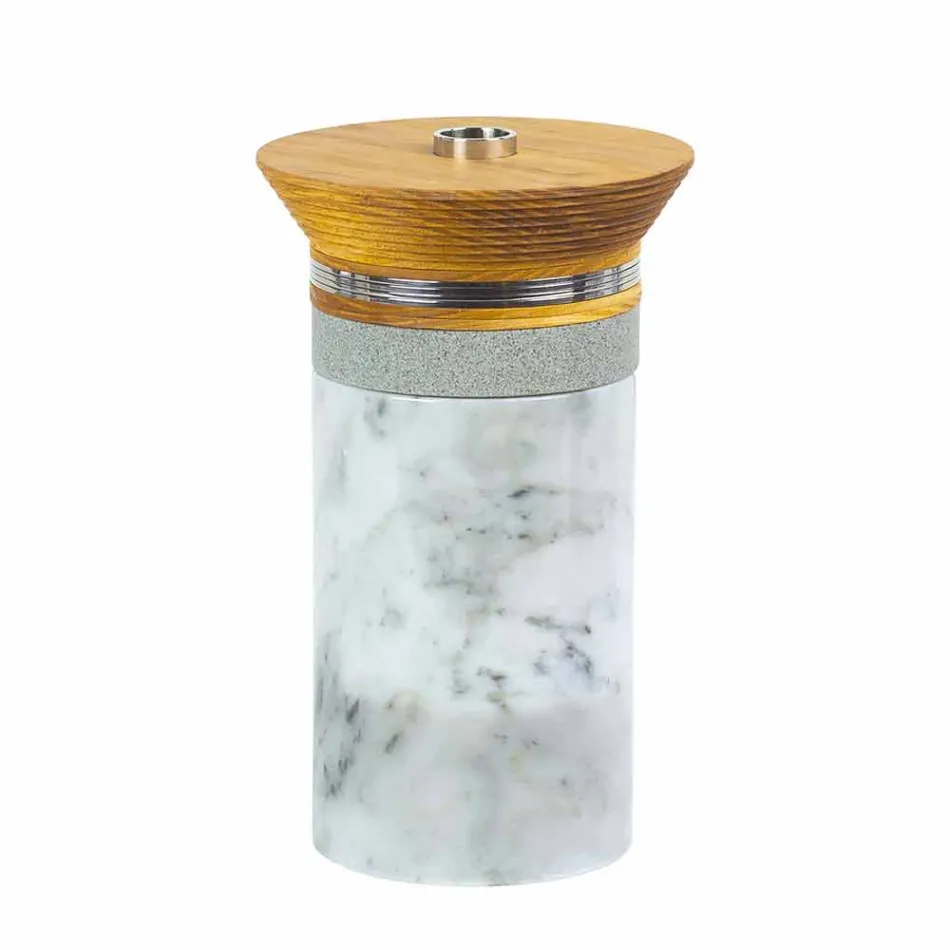 Cocktailservice Aperitiefaccessoires in marmer, hout, staal - Norman Viadurini