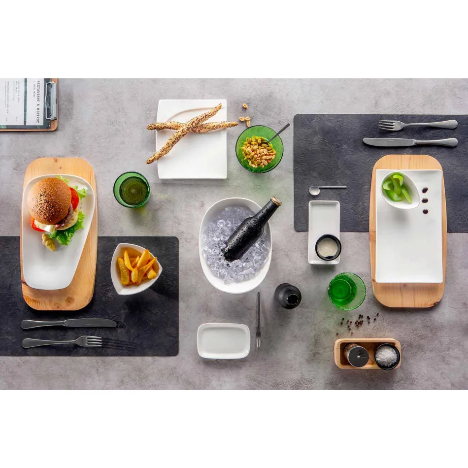 Modern porseleinen aperitief servies set 36 stuks - Nalah Viadurini