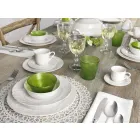 Set van 27 elegante designborden van wit porselein - Gimignano Viadurini