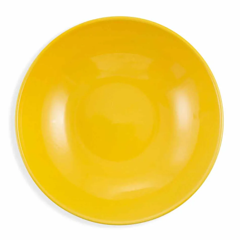 Servies Gekleurde en Moderne Gerechten Servies Complete Set 18 Stuks - Cefalu Viadurini