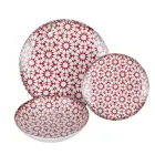 18-delig porseleinen servies in 2 verschillende afwerkingen - Jamais Viadurini