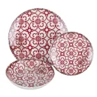 18-delig porseleinen servies in 2 verschillende afwerkingen - Jamais Viadurini