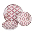 18-delig porseleinen servies in 2 verschillende afwerkingen - Jamais Viadurini