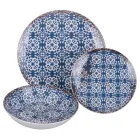 18-delig porseleinen servies in 2 verschillende afwerkingen - Jamais Viadurini