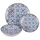 18-delig porseleinen servies in 2 verschillende afwerkingen - Jamais Viadurini