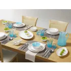 Serveerschalen 3 Stuks Modern Design in Wit Porselein - Malaga Viadurini