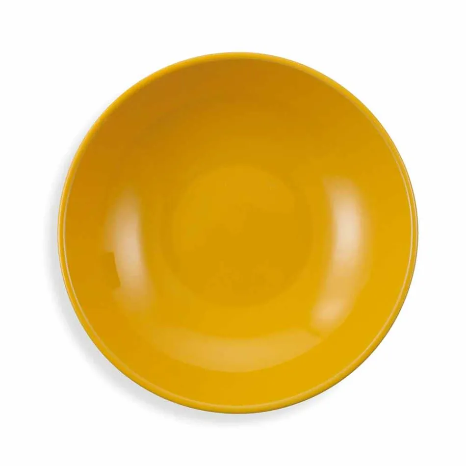 Servies voor etnische gerechten in porselein en gekleurd en modern aardewerk 18 stuks - Fez Viadurini