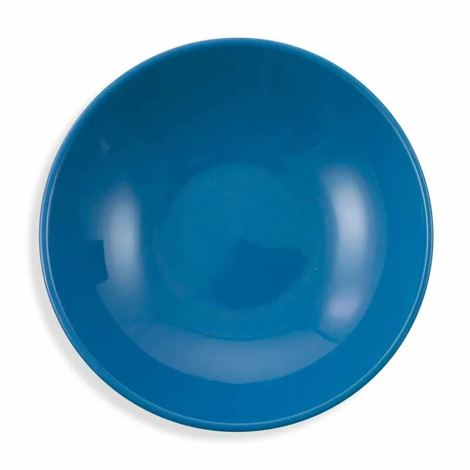 Servies voor etnische gerechten in porselein en gekleurd en modern aardewerk 18 stuks - Fez Viadurini