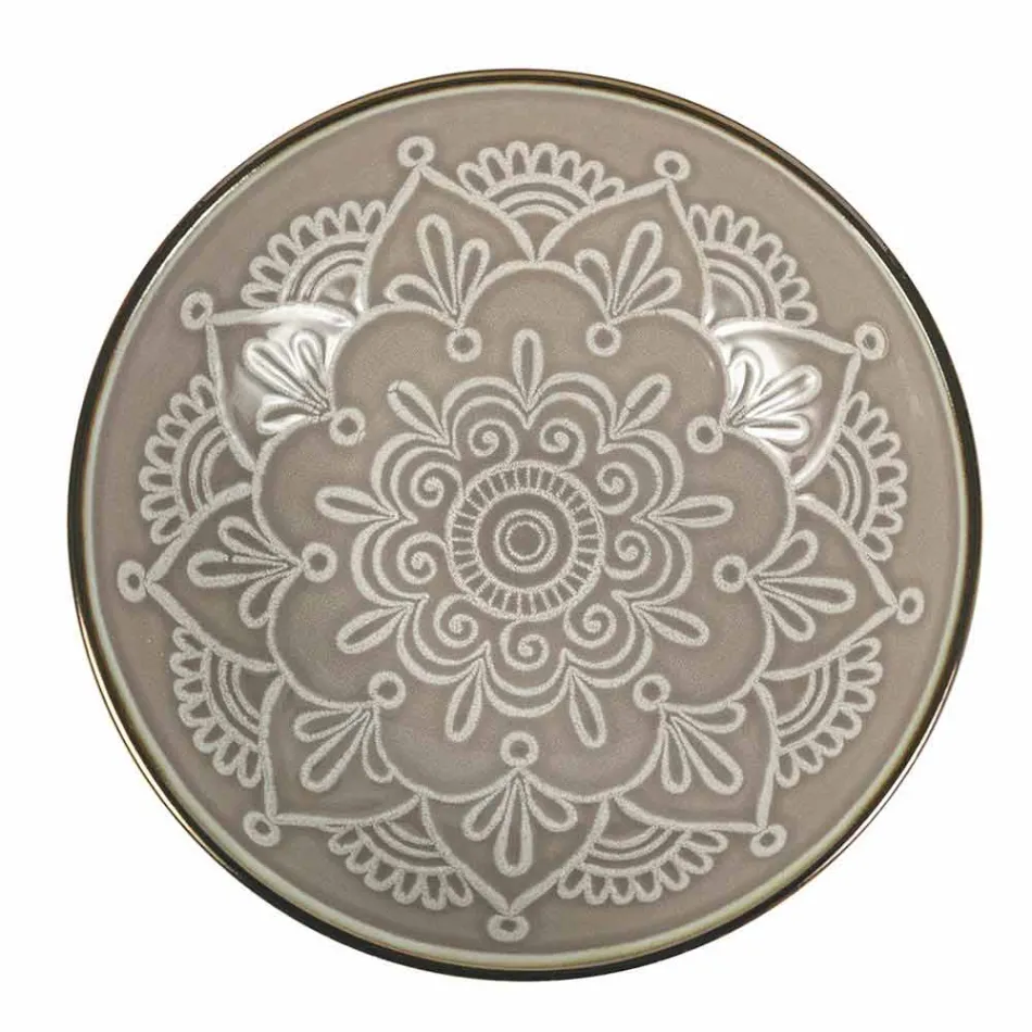 Servieservice in hard dolomietgrijs, lichtblauw of blauw 18 stuks - Arabisch Viadurini