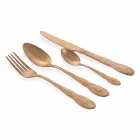 Bestekset Gekleurd Satijnstaal Compleet 24-delig Design - Fantasiapos Viadurini