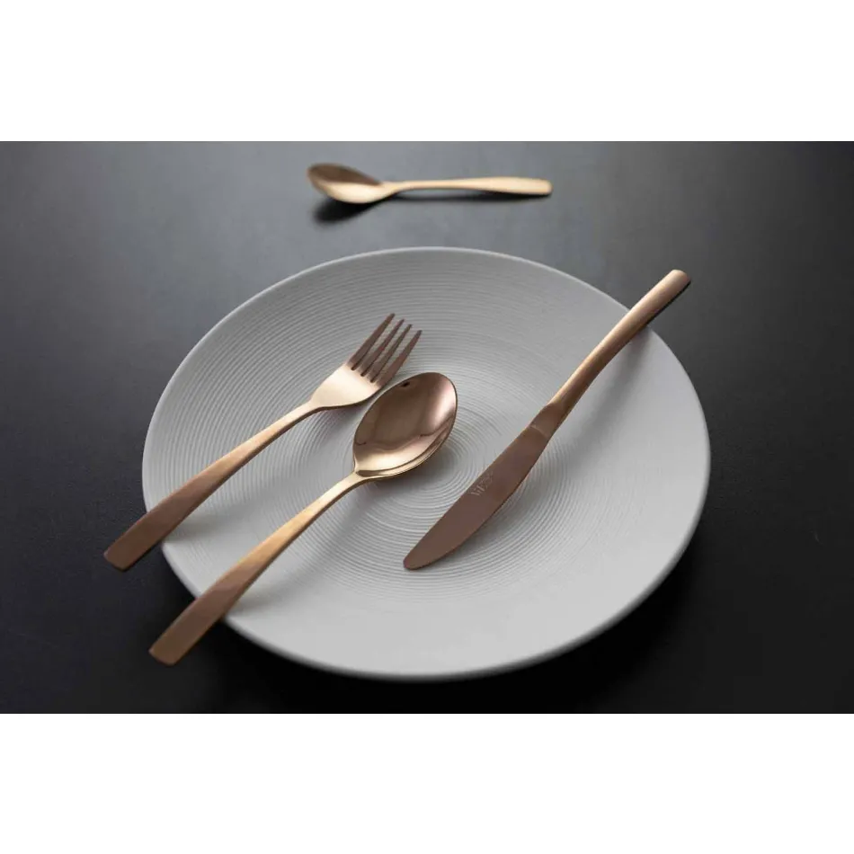 Luxe 24-delige Bestekset van Roestvrij Staal - Wisconsinpos Viadurini