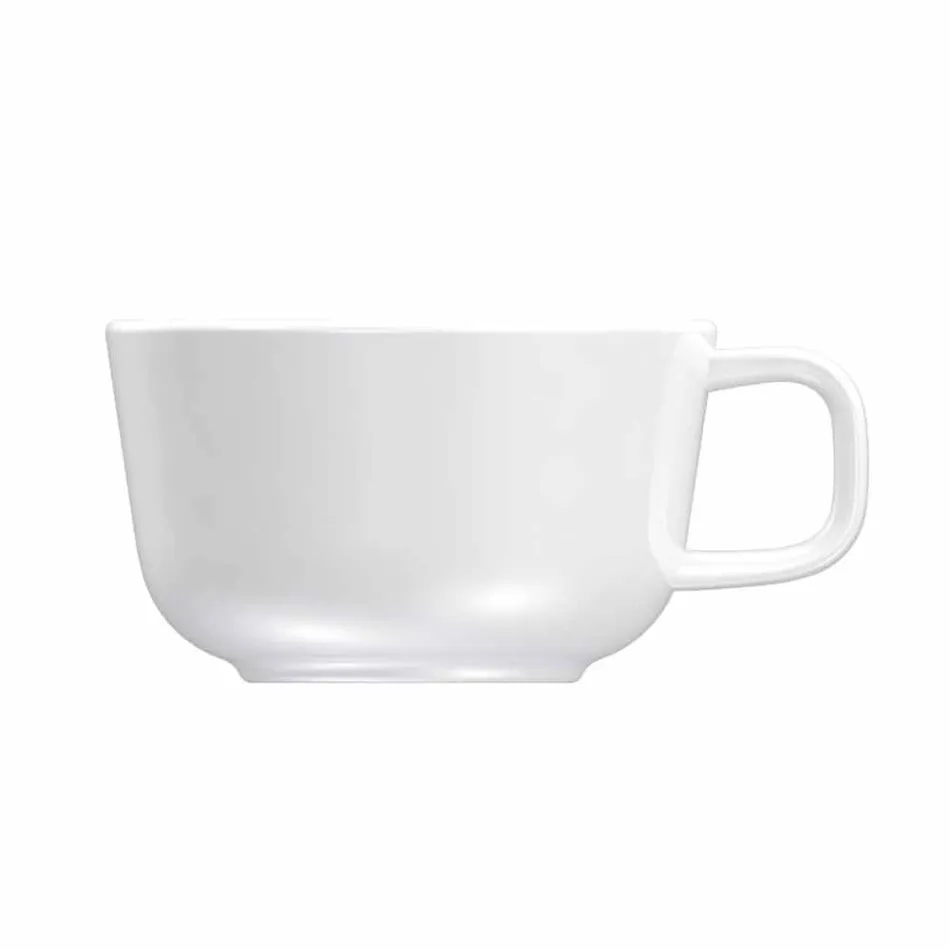 Kop en schotel servies met porseleinen theepot en melkkannetje 14-delig - Arctic Viadurini