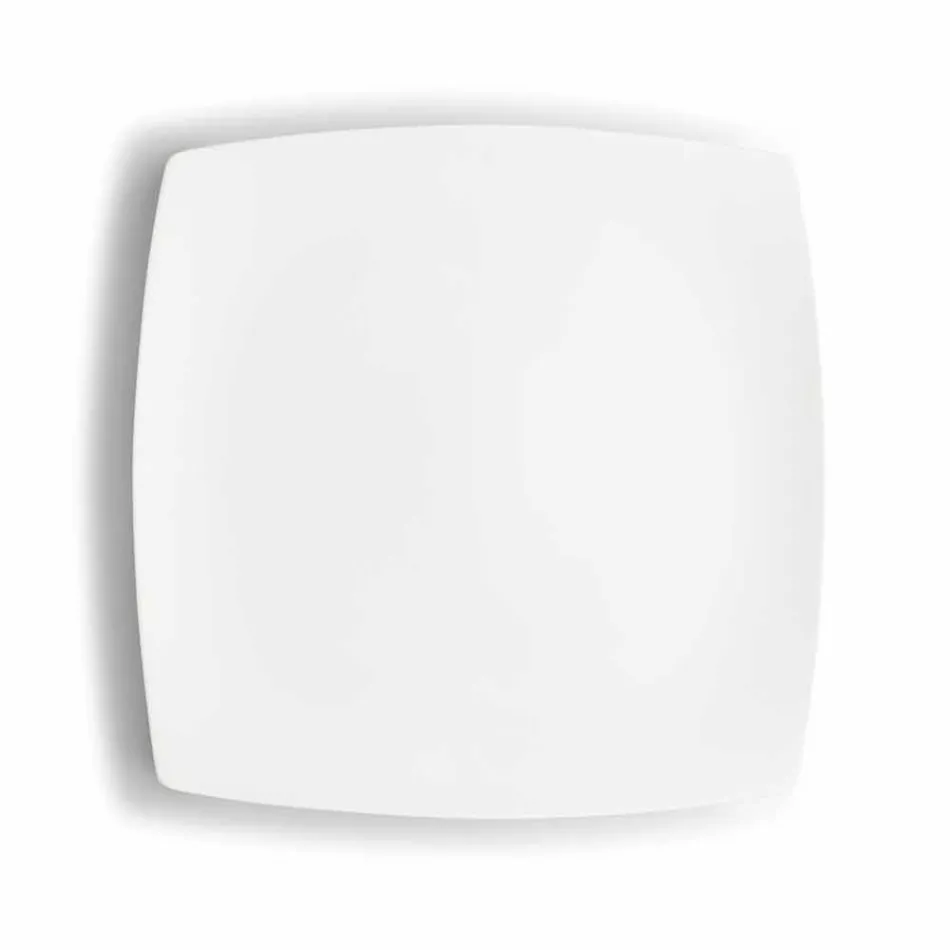 Wit porseleinen koffiekopjes Modern ontwerp 8 stuks - Duomo Viadurini