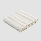 Elegant linnen servetservies met vouwrand, 6 gekleurde stukken - Onestini Viadurini