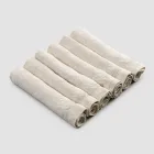 Elegant linnen servetservies met vouwrand, 6 gekleurde stukken - Onestini Viadurini