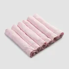 Elegant linnen servetservies met vouwrand, 6 gekleurde stukken - Onestini Viadurini