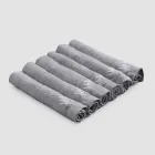 Elegant linnen servetservies met vouwrand, 6 gekleurde stukken - Onestini Viadurini