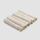 Elegant linnen servetservies met vouwrand, 6 gekleurde stukken - Onestini Viadurini