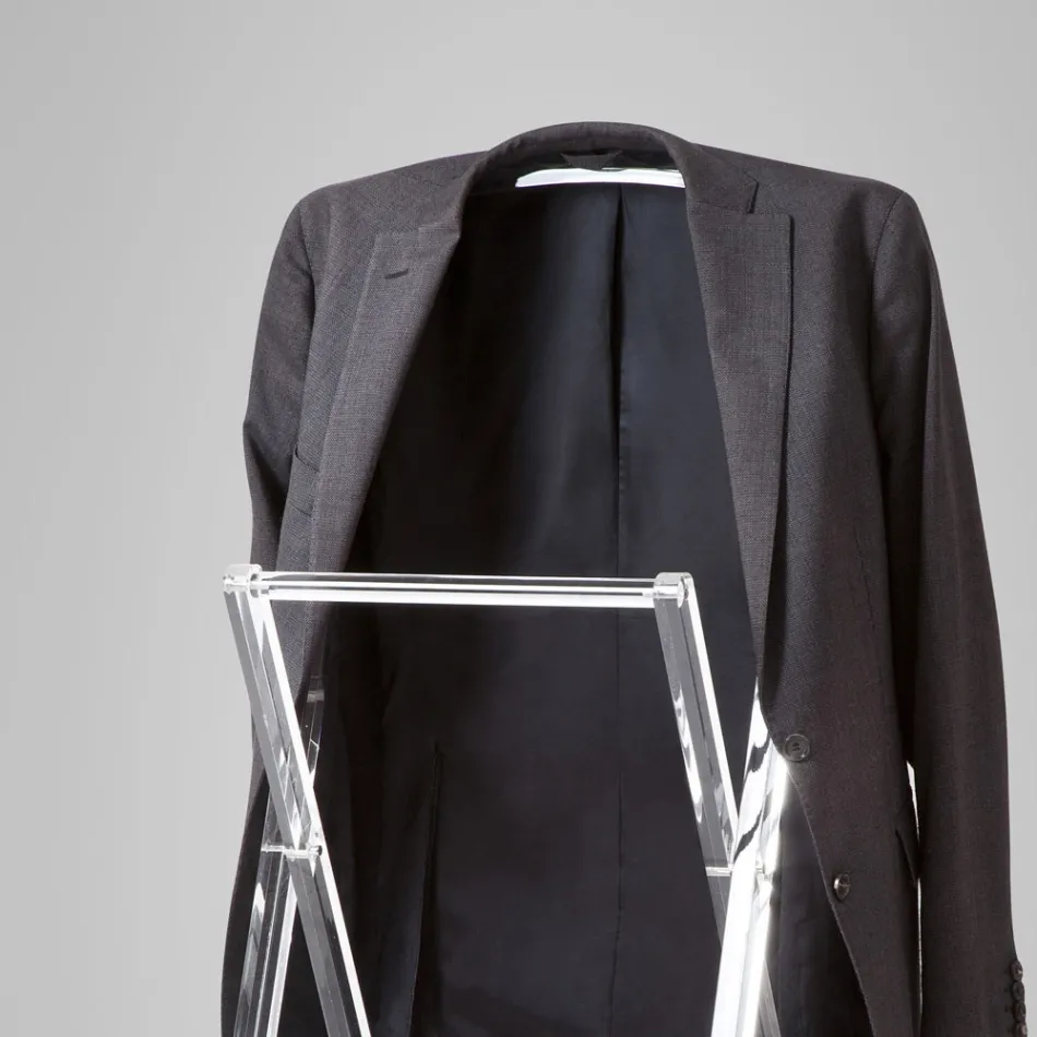 Klapkamervalet in transparant acrylkristal - Stecla Viadurini