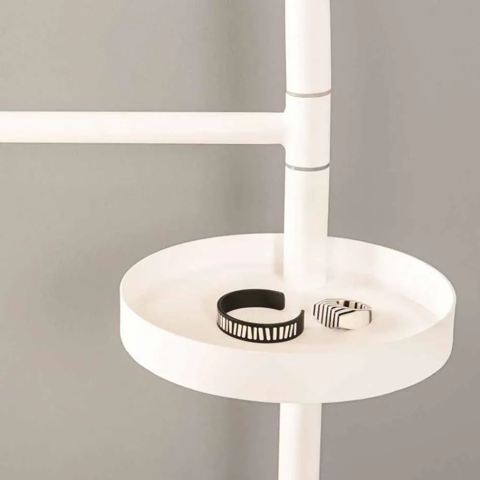 Moderne valetstandaard in RAL-geverfd staal van Made in Italy-ontwerp - Mirello Viadurini