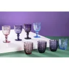 Set van 12 glazen bekers 265 ml met Arabesque decoratie - Arabisch Viadurini