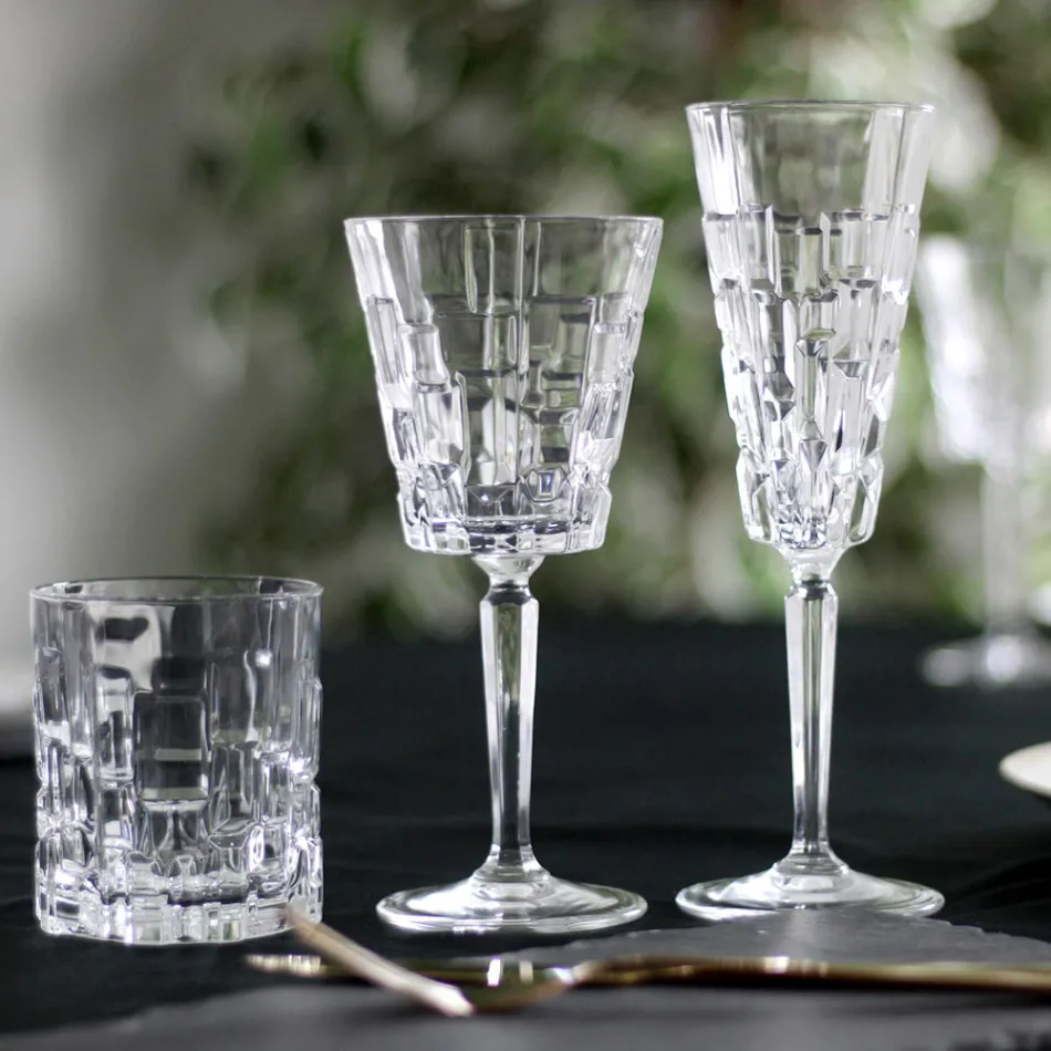 Set van 18 luxe kristallen glazen - Luxuryglass25 Viadurini