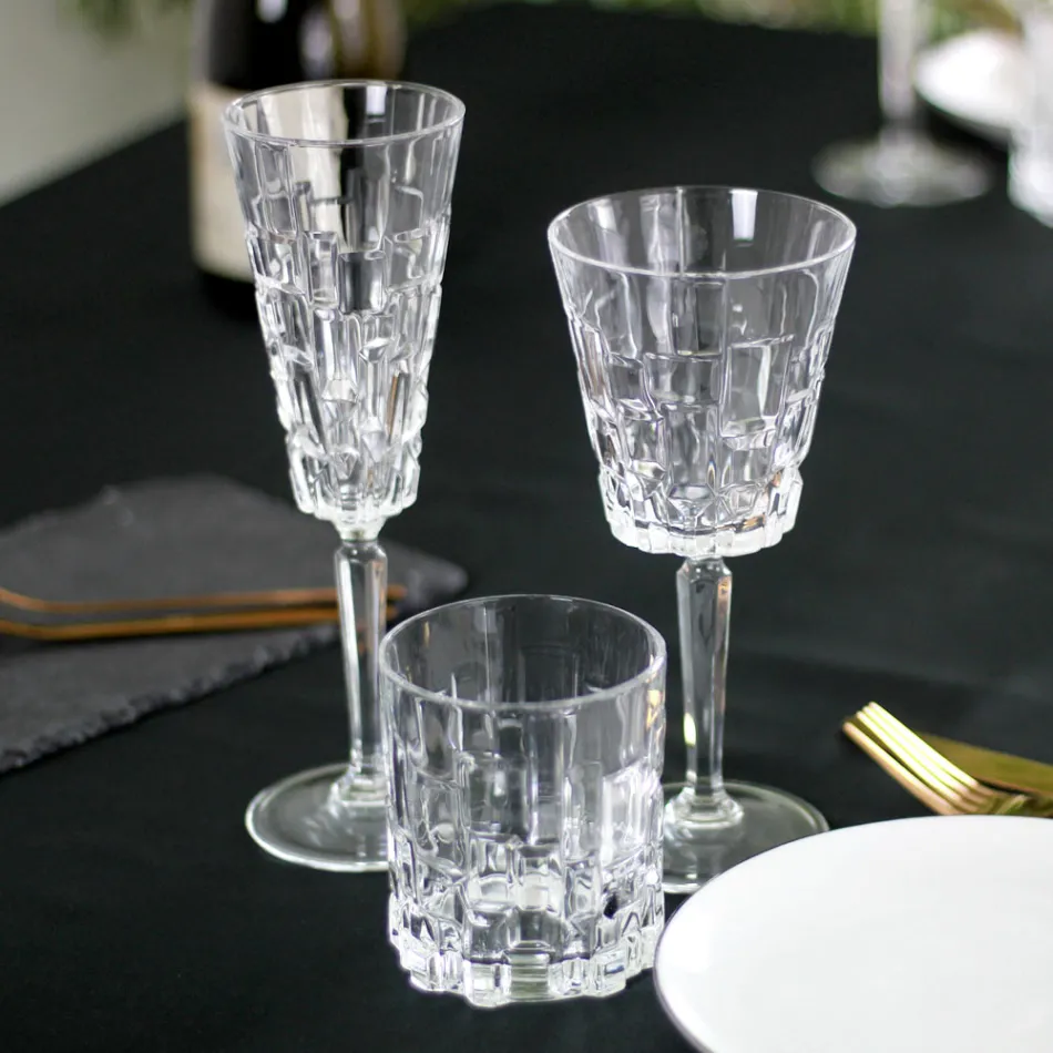 Set van 18 luxe kristallen glazen - Luxuryglass25 Viadurini