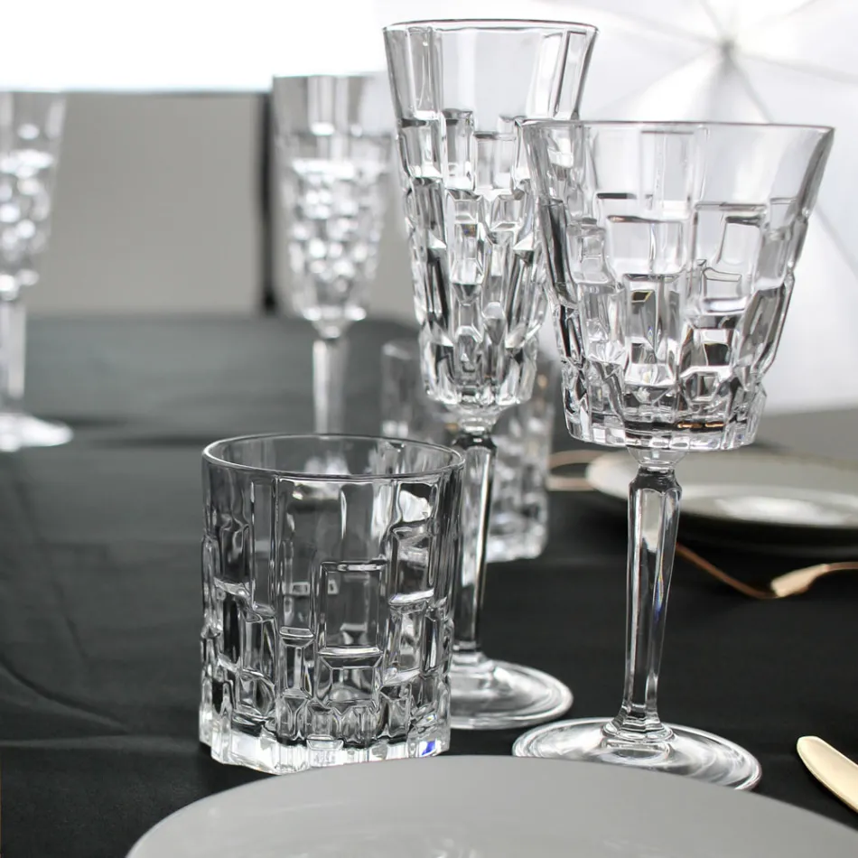 Set van 18 luxe kristallen glazen - Luxuryglass25 Viadurini