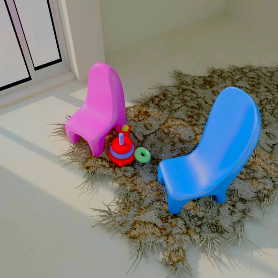 Set 2 Loriblanche kinderstoelen gemaakt in Italië Viadurini