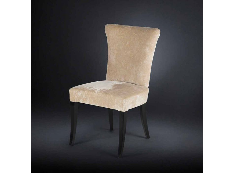 September 2 mooie stijl stoelen bekleed époque kleur ecru Fingers Viadurini