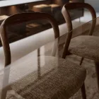 Set van 4 elegante massief houten eetkamerstoelen, gemaakt in Italië - Numa Viadurini