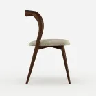Set van 4 elegante massief houten eetkamerstoelen, gemaakt in Italië - Numa Viadurini