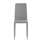 Set van 4 moderne stoelen in wit, grijs of duifgrijs kunstleer - Dora Viadurini