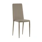 Set van 4 moderne stoelen in wit, grijs of duifgrijs kunstleer - Dora Viadurini