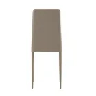 Set van 4 moderne stoelen in wit, grijs of duifgrijs kunstleer - Dora Viadurini