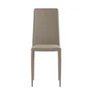 Set van 4 moderne stoelen in wit, grijs of duifgrijs kunstleer - Dora Viadurini
