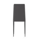 Set van 4 moderne stoelen in wit, grijs of duifgrijs kunstleer - Dora Viadurini