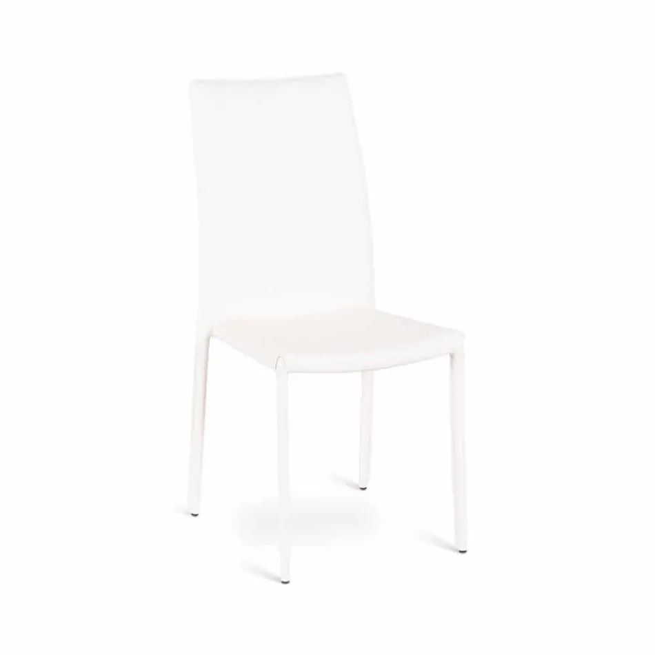 September 4 moderne stoelen Joy kunstleder, geheel bedekt Viadurini