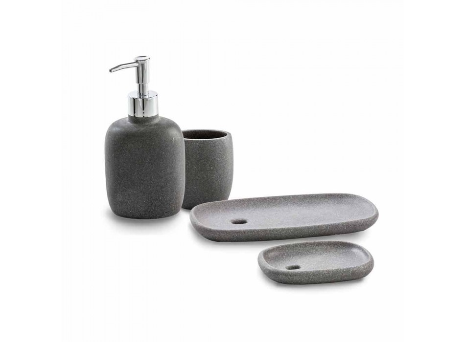 Set accessoires voor badkamerondersteuning in moderne hars Pratella Viadurini