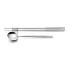 Set bestaande uit fruitlepel, eetstokjes en besteklegger met origami - Osaka Viadurini