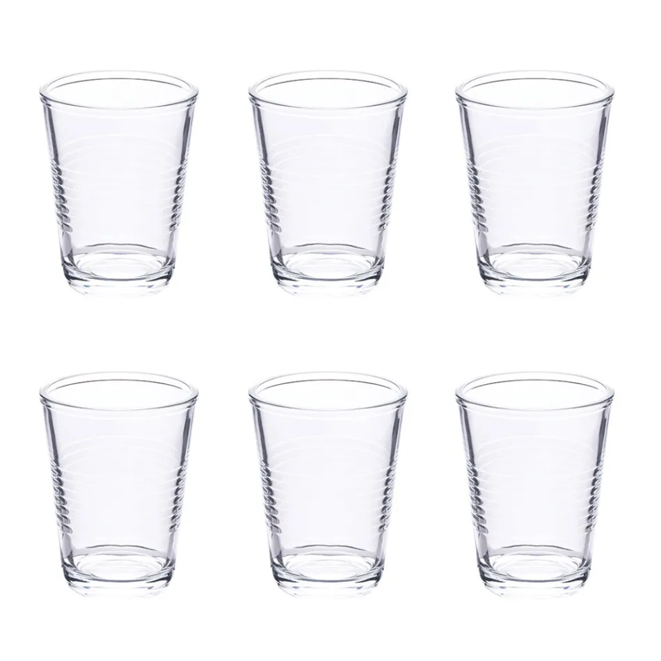 Set van 12 waterglazen 270 ml in vervaardigd glas - beker Viadurini