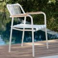 Set van 2 aluminium tuinstoelen met touwrugleuning - Resplendent