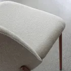 Set van 2 woonkamerstoelen van stof en metaal, gemaakt in Italië - Ivy Viadurini