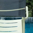 Set van 4 gegalvaniseerd metaal en Batyline tuinstoelen - Prestigio Viadurini