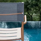 Set van 4 gegalvaniseerd metaal en Batyline tuinstoelen - Prestigio Viadurini