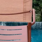 Set van 4 gegalvaniseerd metaal en Batyline tuinstoelen - Prestigio Viadurini