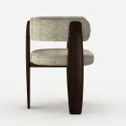 Set van 4 massief houten eetkamerstoelen, gemaakt in Italië - Chili Viadurini