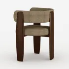 Set van 4 massief houten eetkamerstoelen, gemaakt in Italië - Chili Viadurini