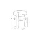Set van 4 massief houten eetkamerstoelen, gemaakt in Italië - Chili Viadurini