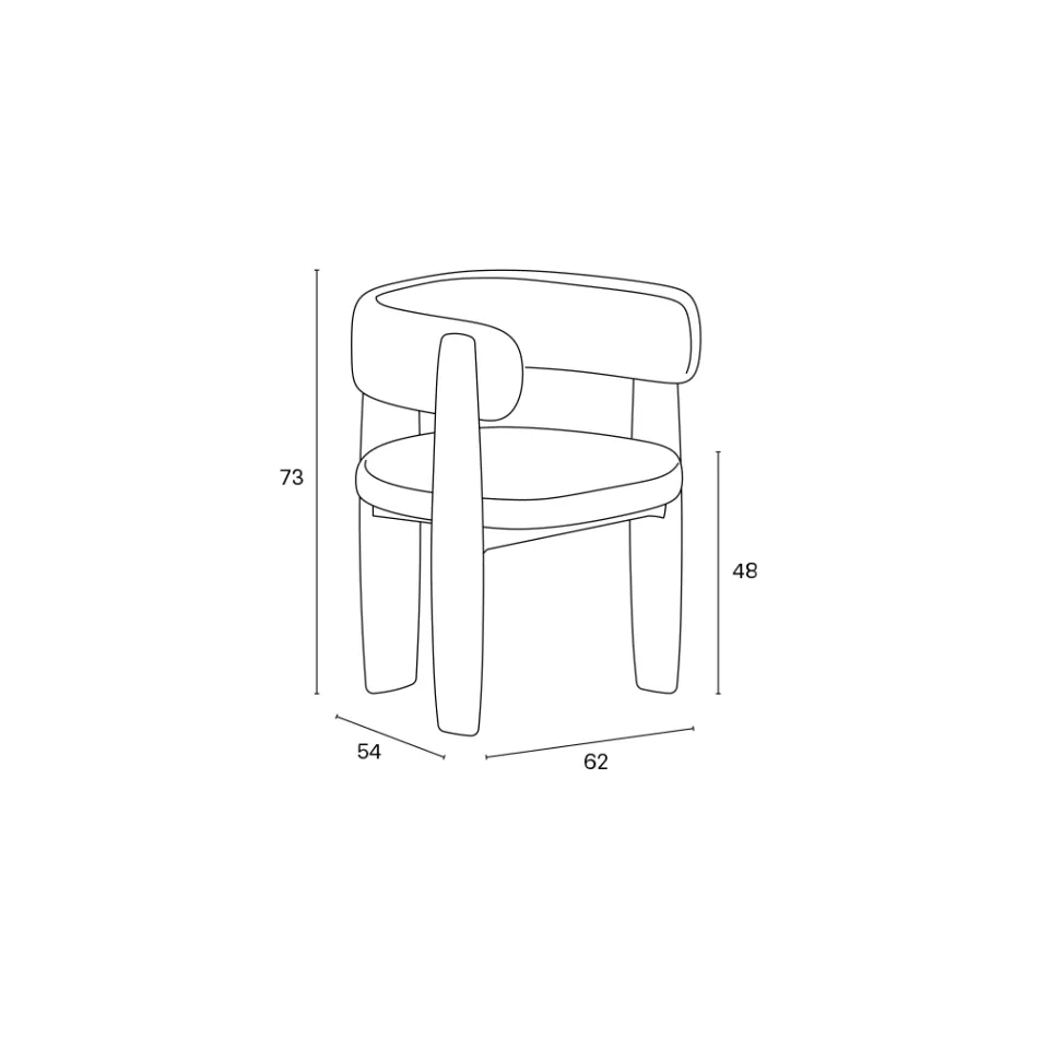 Set van 4 massief houten eetkamerstoelen, gemaakt in Italië - Chili Viadurini